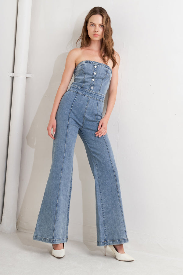 urban-strapless-denim-jumpsuit Flying Tomato-Sophia's StyleJUMPSUIT-1